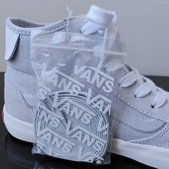 Vans Women's The Lizzie Canvas Sneaker in Cool & Unique Dusty Blue / White - Picture 5 of 13